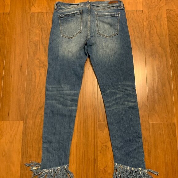 Blank NYC The Reade Classic Skinny Frayed Hem Jeans Denim Pants - Picture 6 of 6